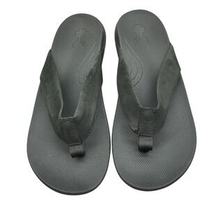 KURU Kala 2.0 Mens Orthotic Flip Flops Jet Black Sandals Size 11 105701110